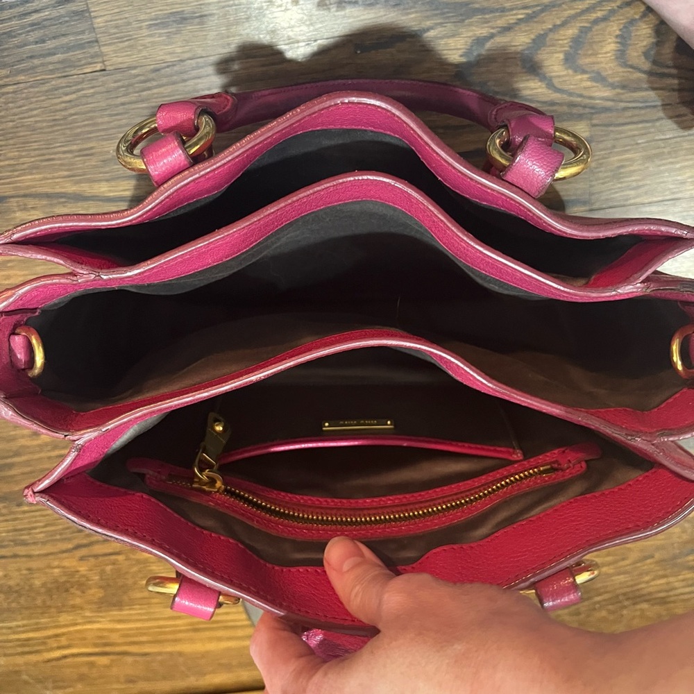 Miu Miu pink Satchel with Crossbody strap, EUC, comes with COA - Picture 8 of 13